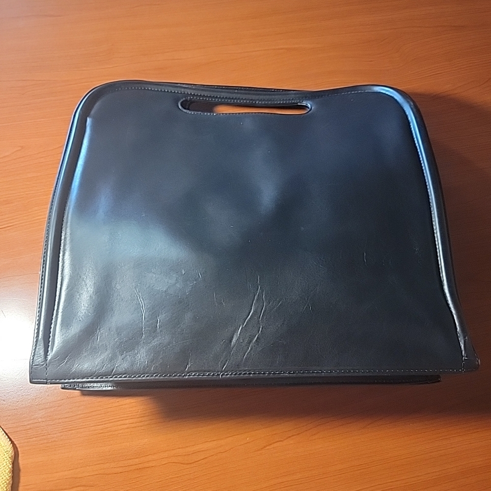Yohji Yamamoto Leather  Bag Black  Stylish Minimal Vintage